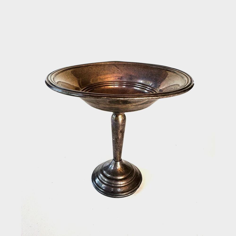 Preisner Sterling Weighted Pedestal Compote Bowl No. 185 Vintage 6" Centerpiece